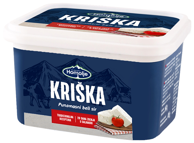 MLEKARA Homolje Punomasni beli sir kriška 400 g