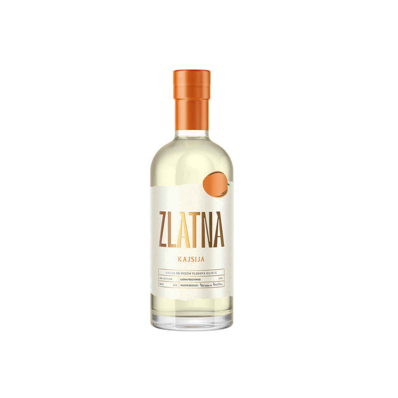 ZLATNA Rakija od kajsije 40% vol 0,7 l