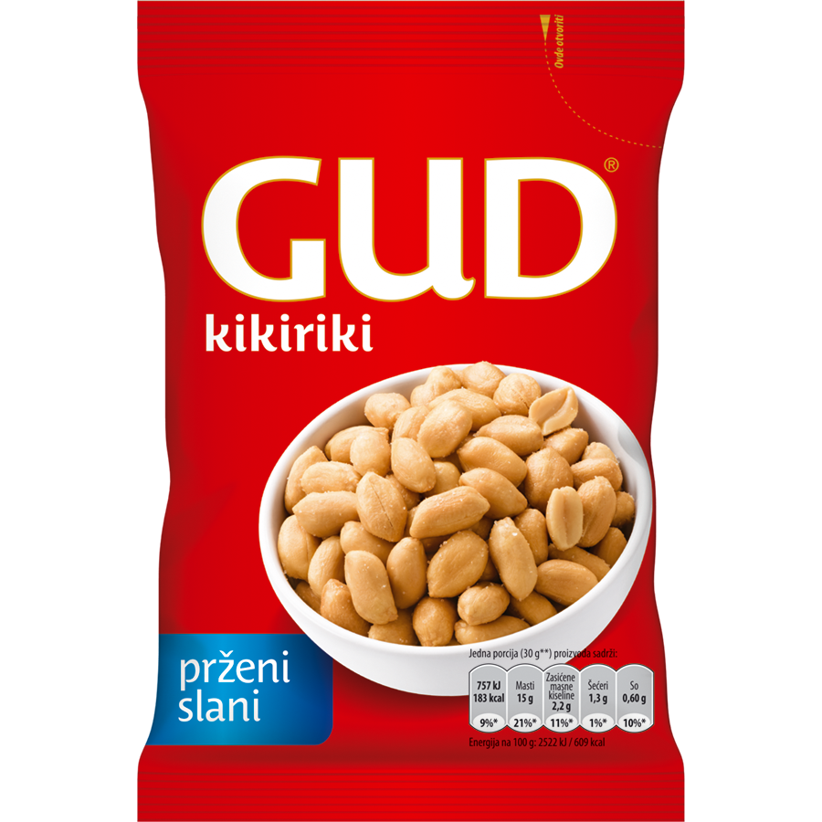 GUD Kikiriki prženi slani 80 g