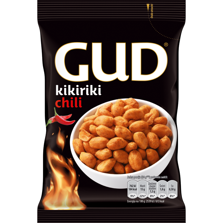 GUD Kikiriki prženi sa ukusom čili paprike 80 g