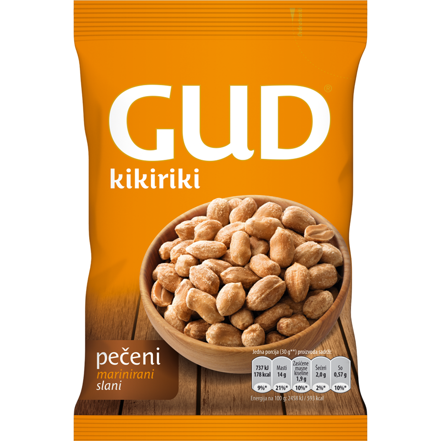 GUD Kikiriki marinirani slani 80 g