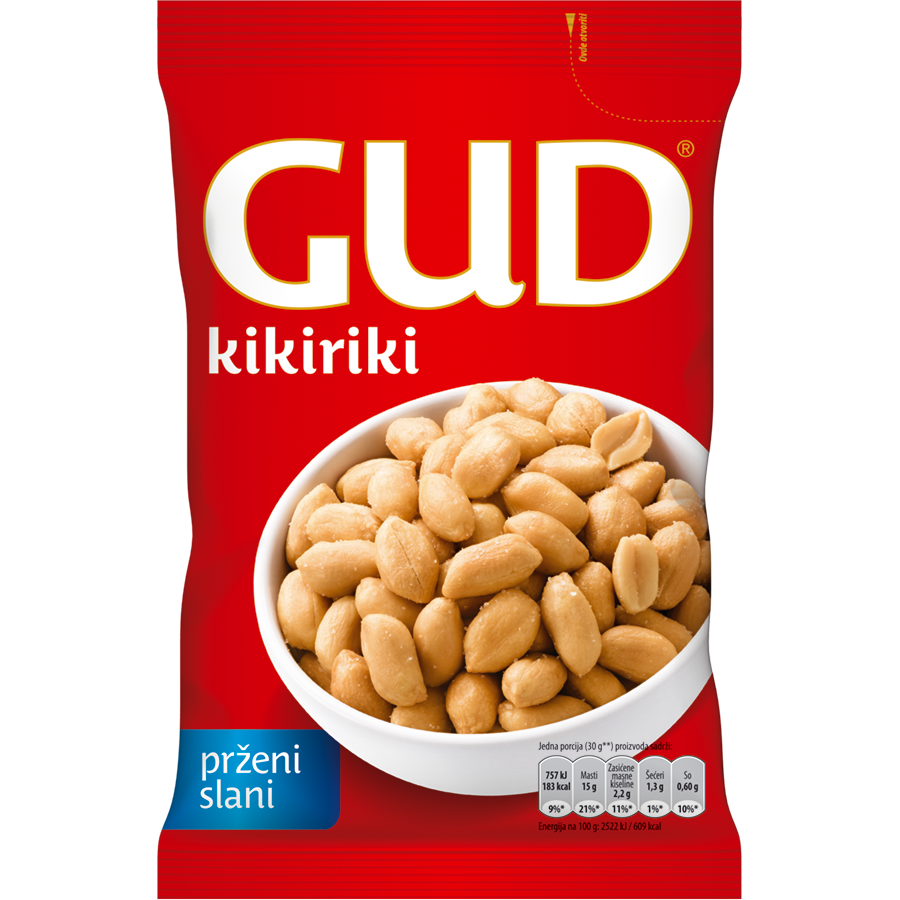 GUD Kikiriki prženi slani 180 g
