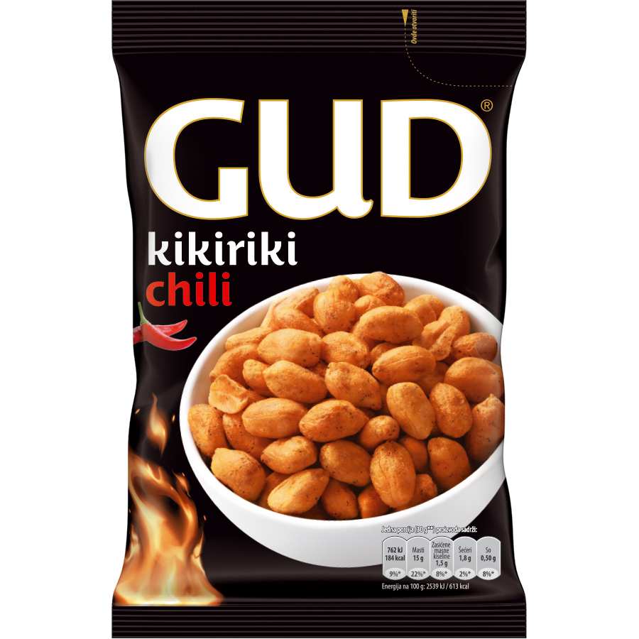 GUD Kikiriki prženi sa ukusom čili paprike 180 g