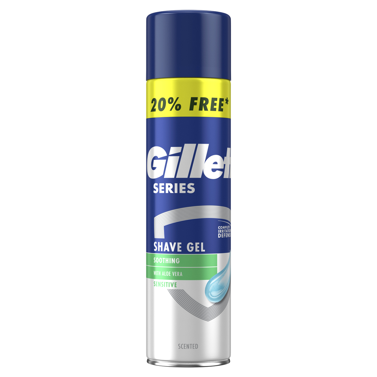 Gillette Gel za brijanje soothing 200+40 ml, 240 ml