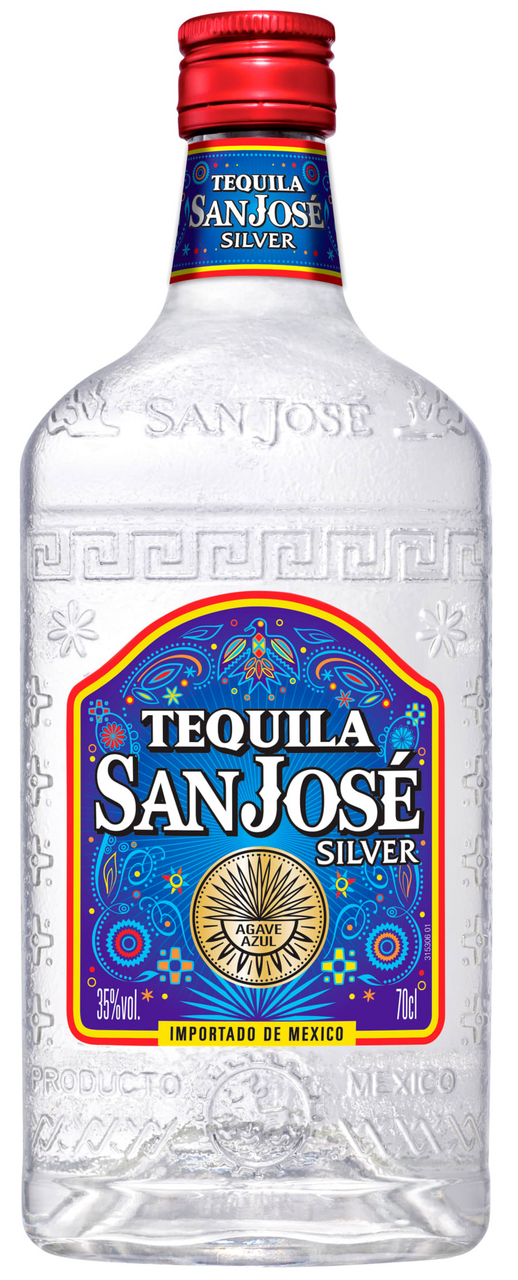SanJosé Tekila silver 35% vol, 0,7 l