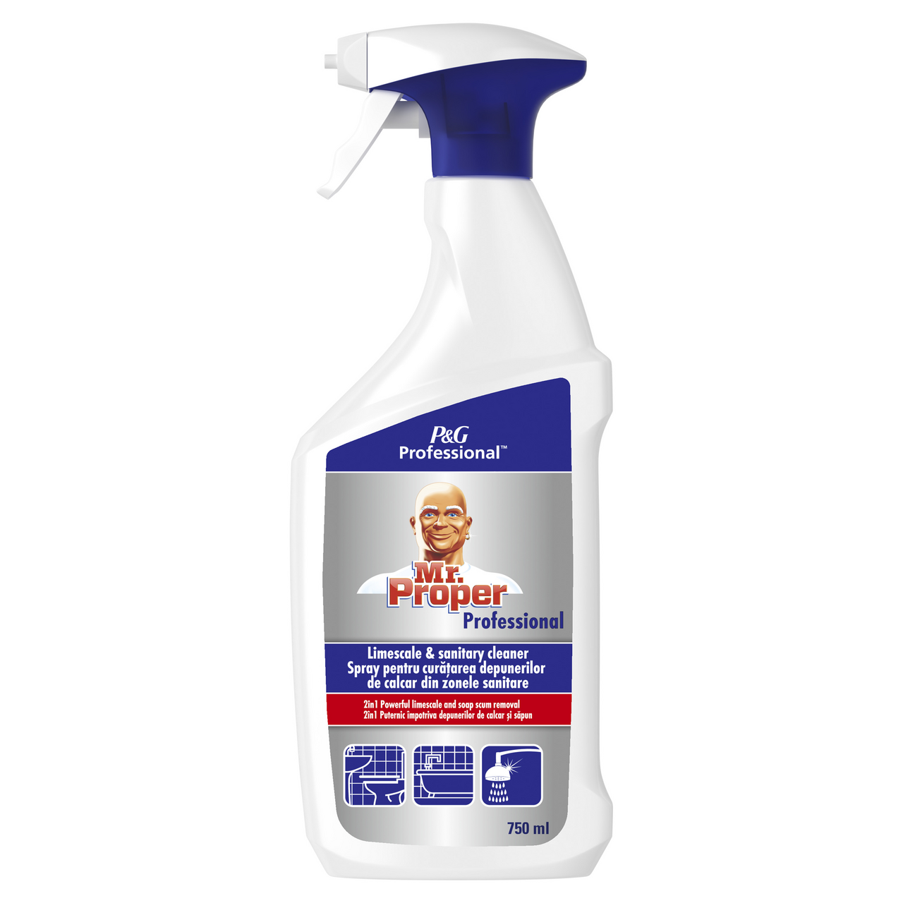 Mr.Proper Professional Sprej za čišćenje kupatila limescale & sanitary 750 ml
