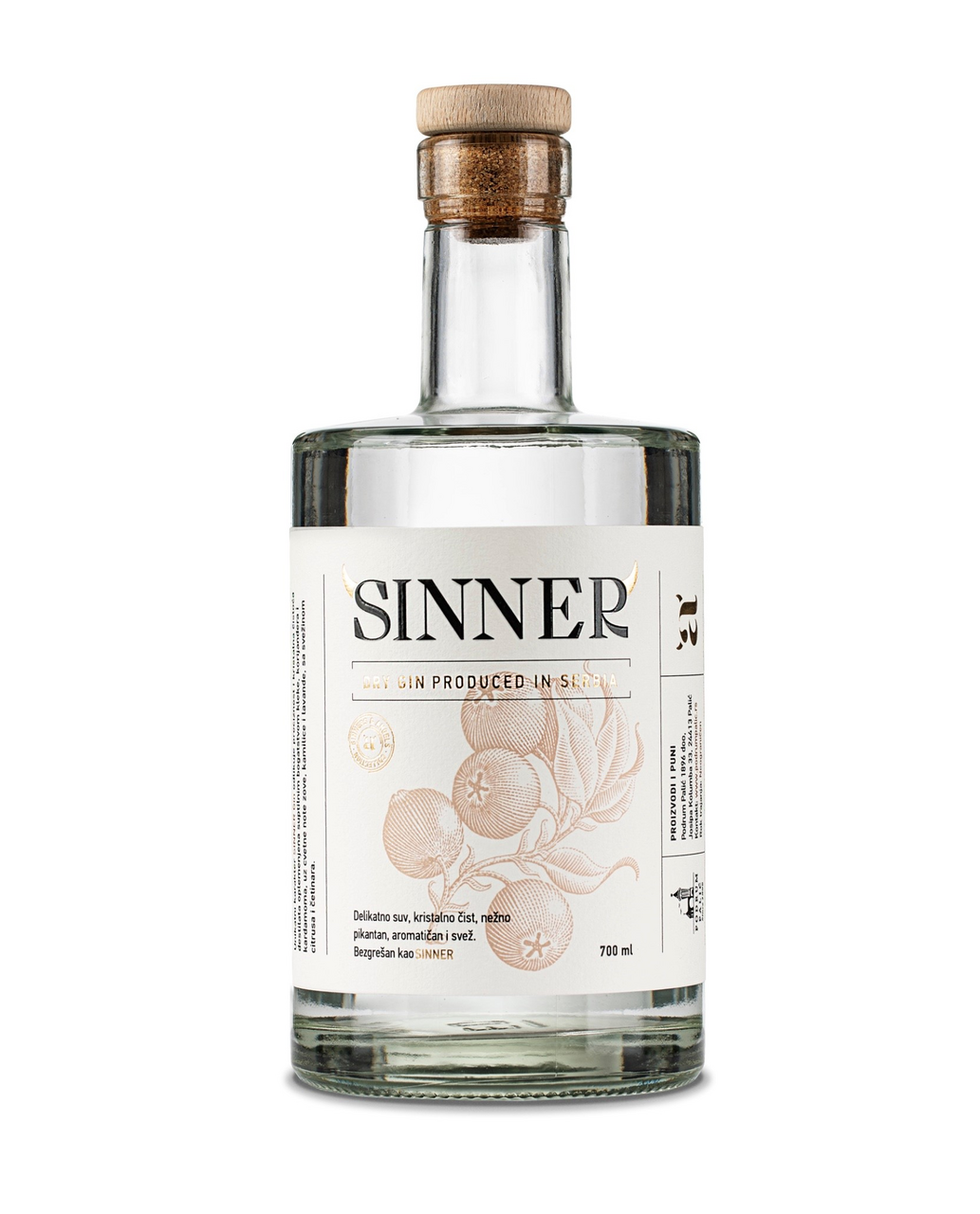 SINNER Džin 42% Vol. 0,7 l, staklena flaša