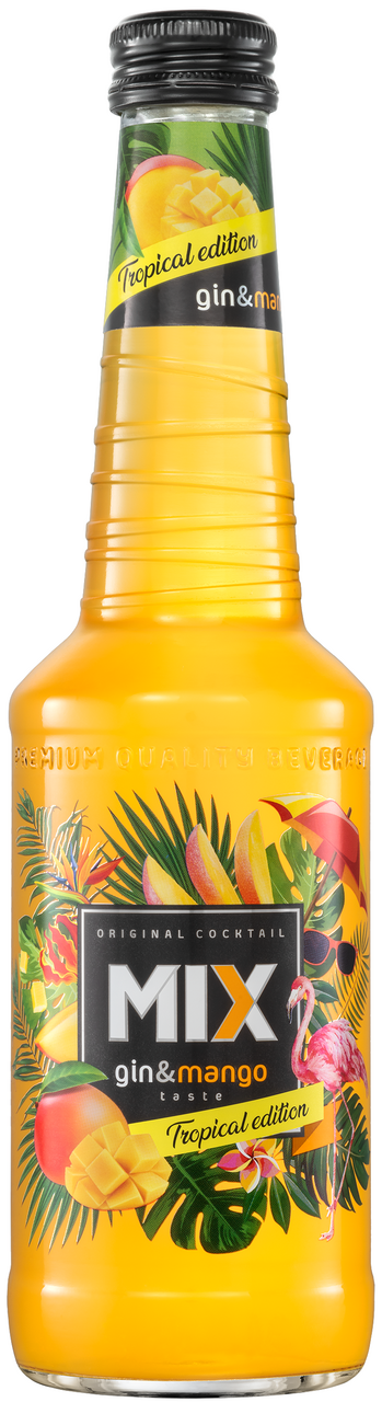 MIX Koktel gazirani alkoholni gin & mango Vol. 4%, 0,33 l
