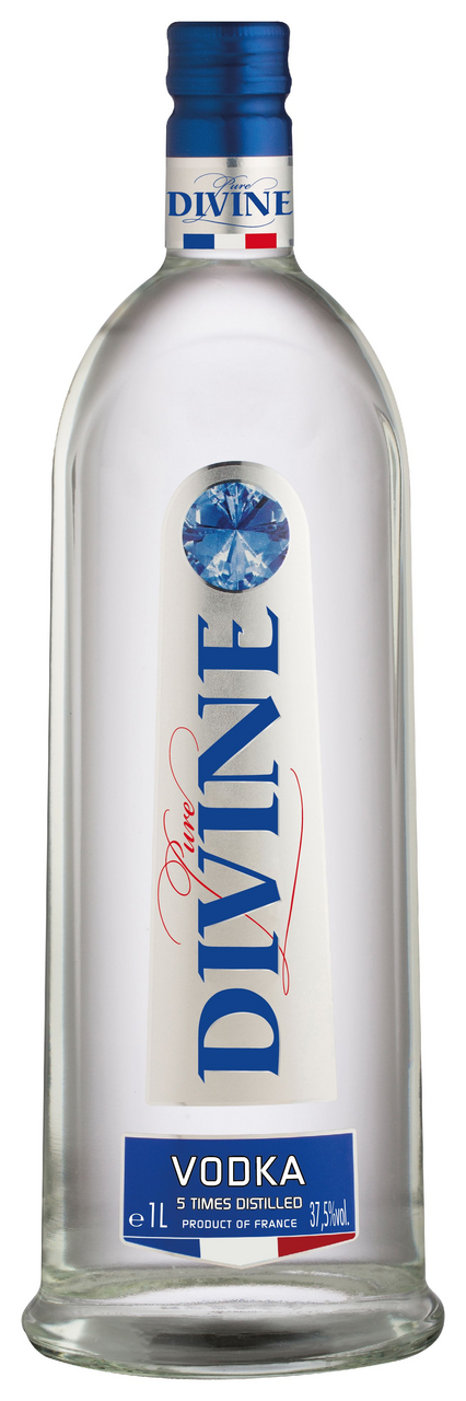 Pure DIVINE Vodka 37,5% vol, 1 l