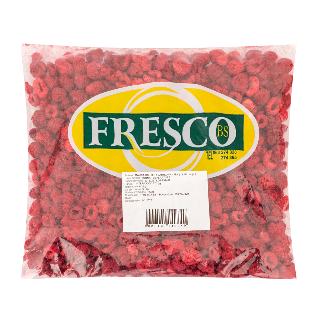 Malina liofilizovana 200 g