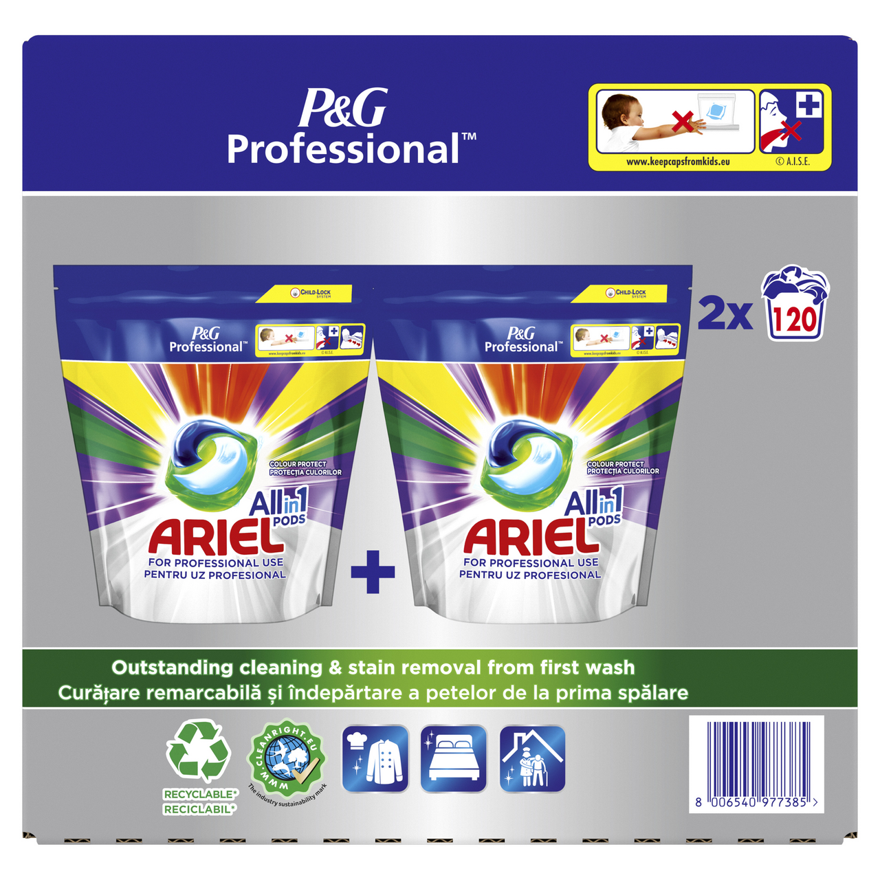 ARIEL Professional Kapsule za pranje veša color 120/1