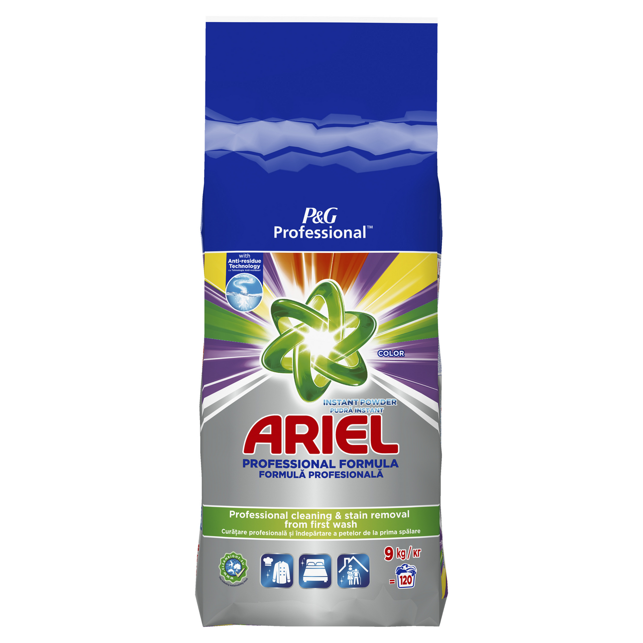ARIEL Professional Prašak za pranje veša color 120 pranja, 9 kg