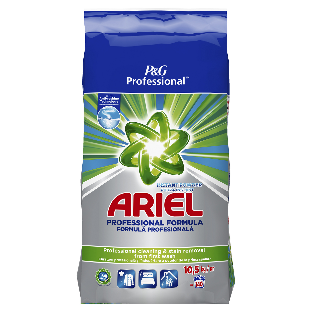 ARIEL Professional Prašak za pranje veša regular 140 pranja, 10,5 kg