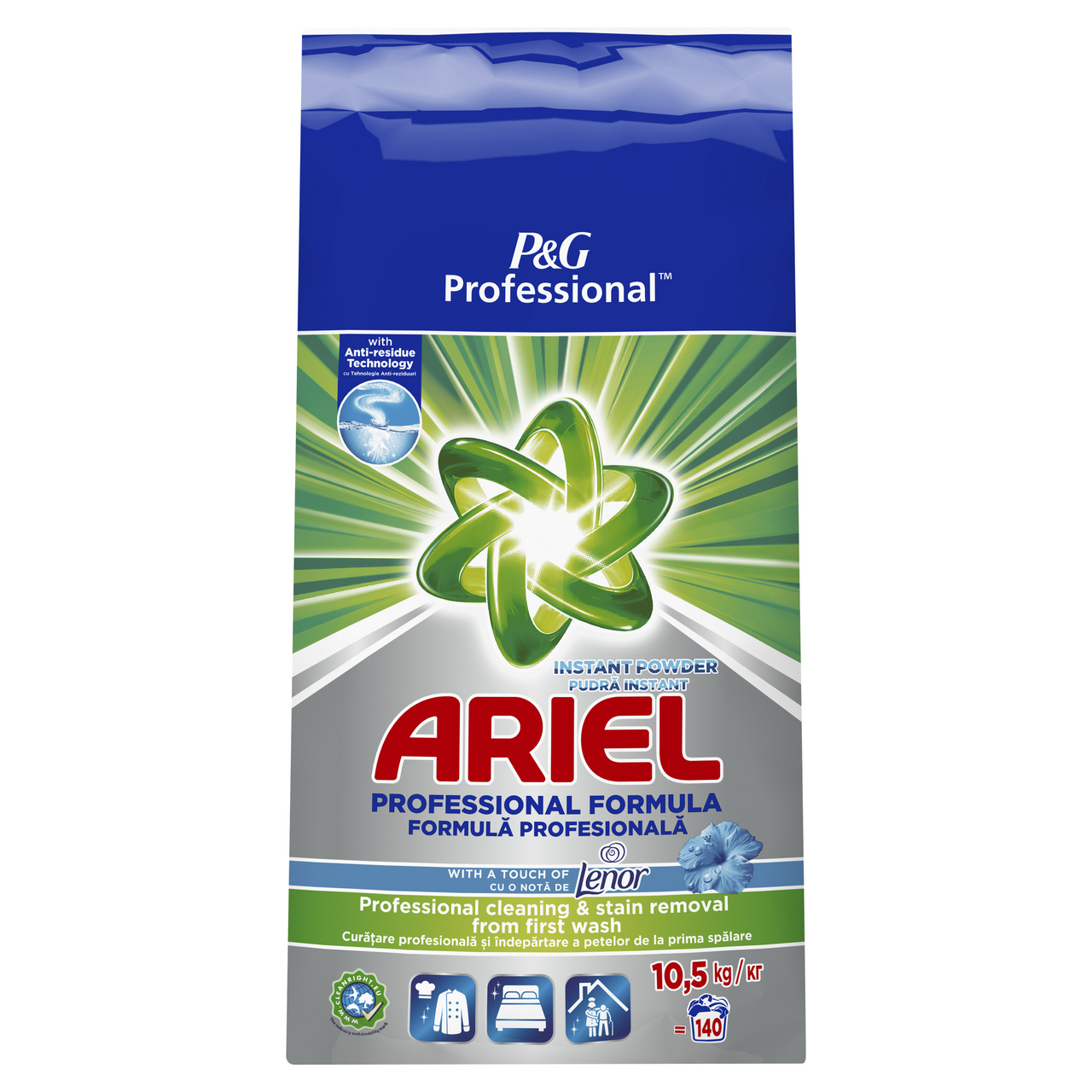 ARIEL Professional Prašak za pranje veša touch of lenor fresh 140 pranja, 10,5 kg