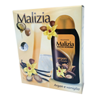 Malizia Poklon set argan i vanila (pena za tuširanje 300 ml + pufna)