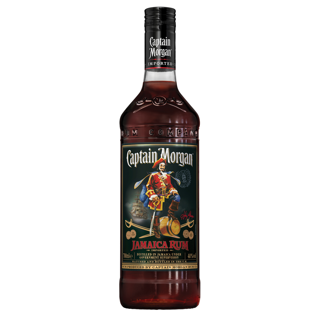 Captain Morgan Rum black 40% vol 0,7 l