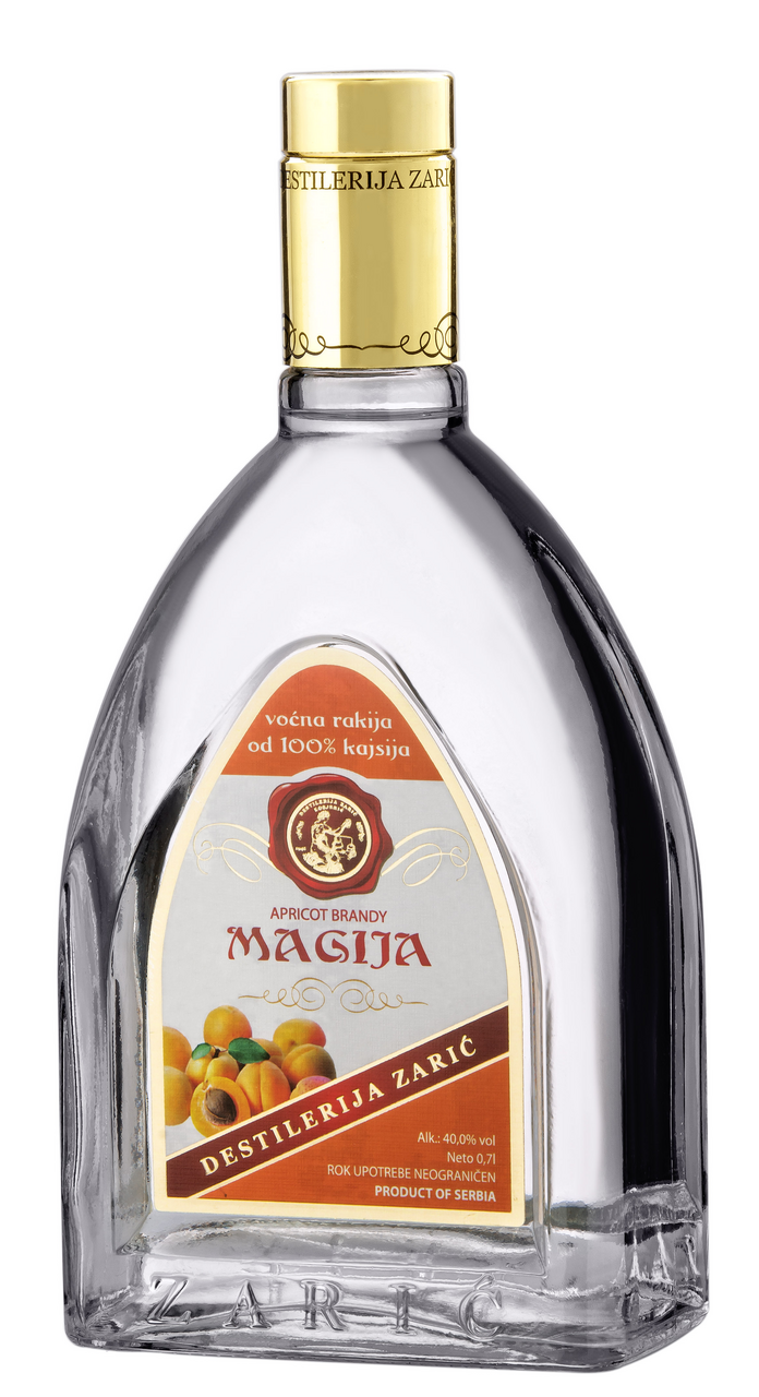 DESTILERIJA ZARIĆ Rakija magija kajsija 40% vol 0,7 l