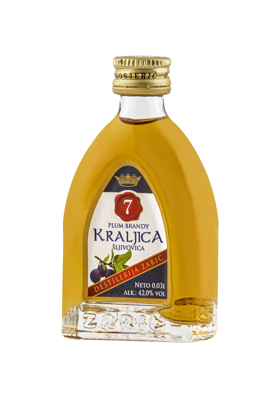 DESTILERIJA ZARIĆ Rakija kraljica šljivovica 42% vol 0,03 l