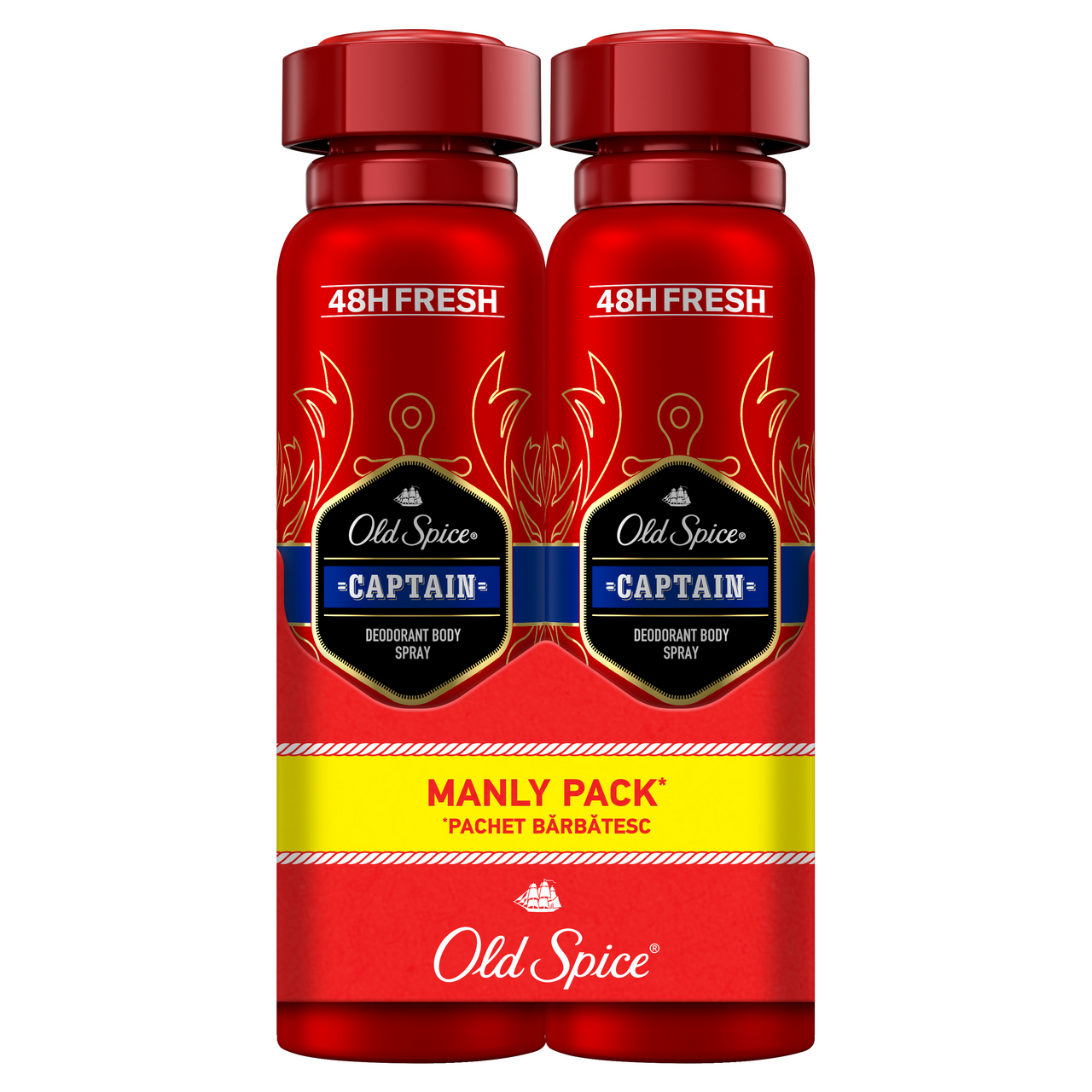 Old Spice Dezodorans captain 2 X 150 ml, 300 ml pakovanje