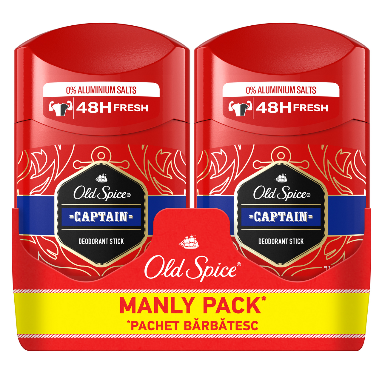 Old Spice Dezodorans u stiku captain 2 X 50 ml, 100 ml pakovanje