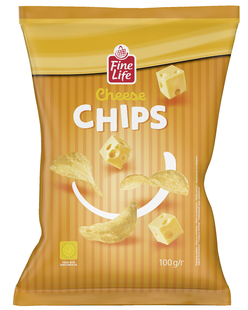 Fine Life Čips ukus sir 100 g