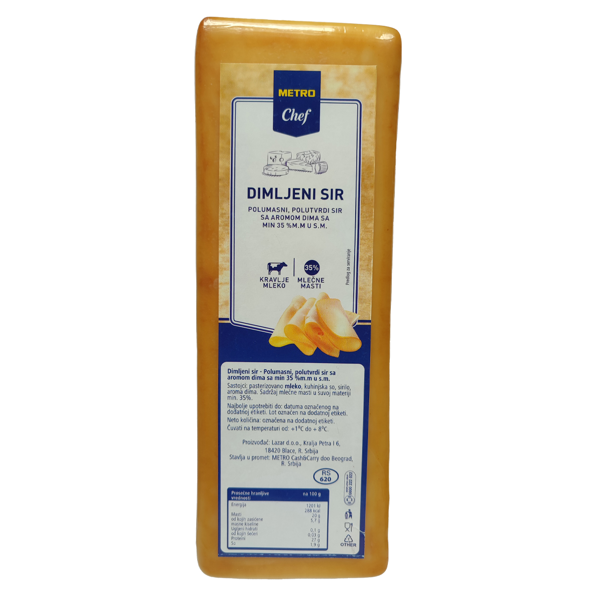 METRO Chef Dimljeni sir cca 750 g
