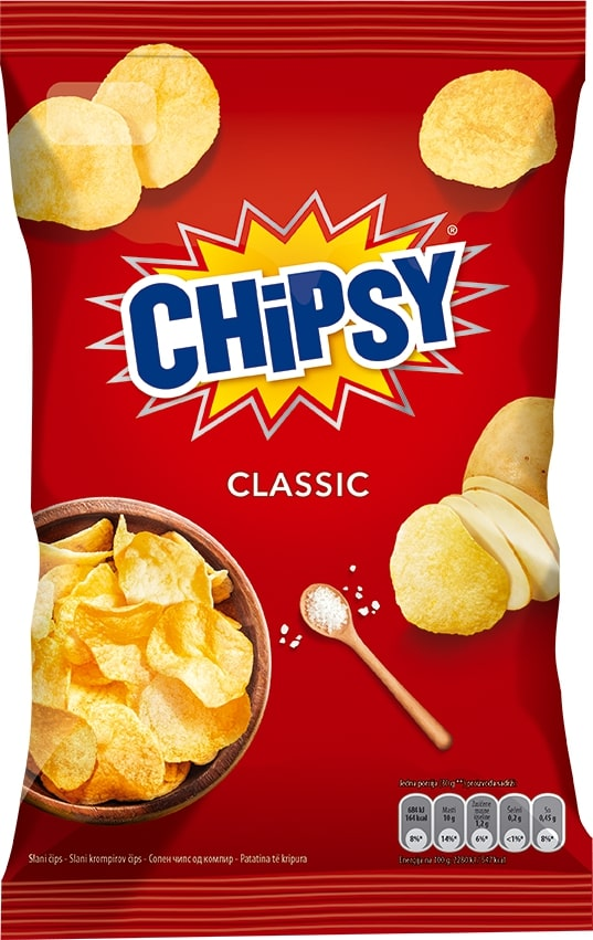 CHIPSY Čips classic slani 95 g