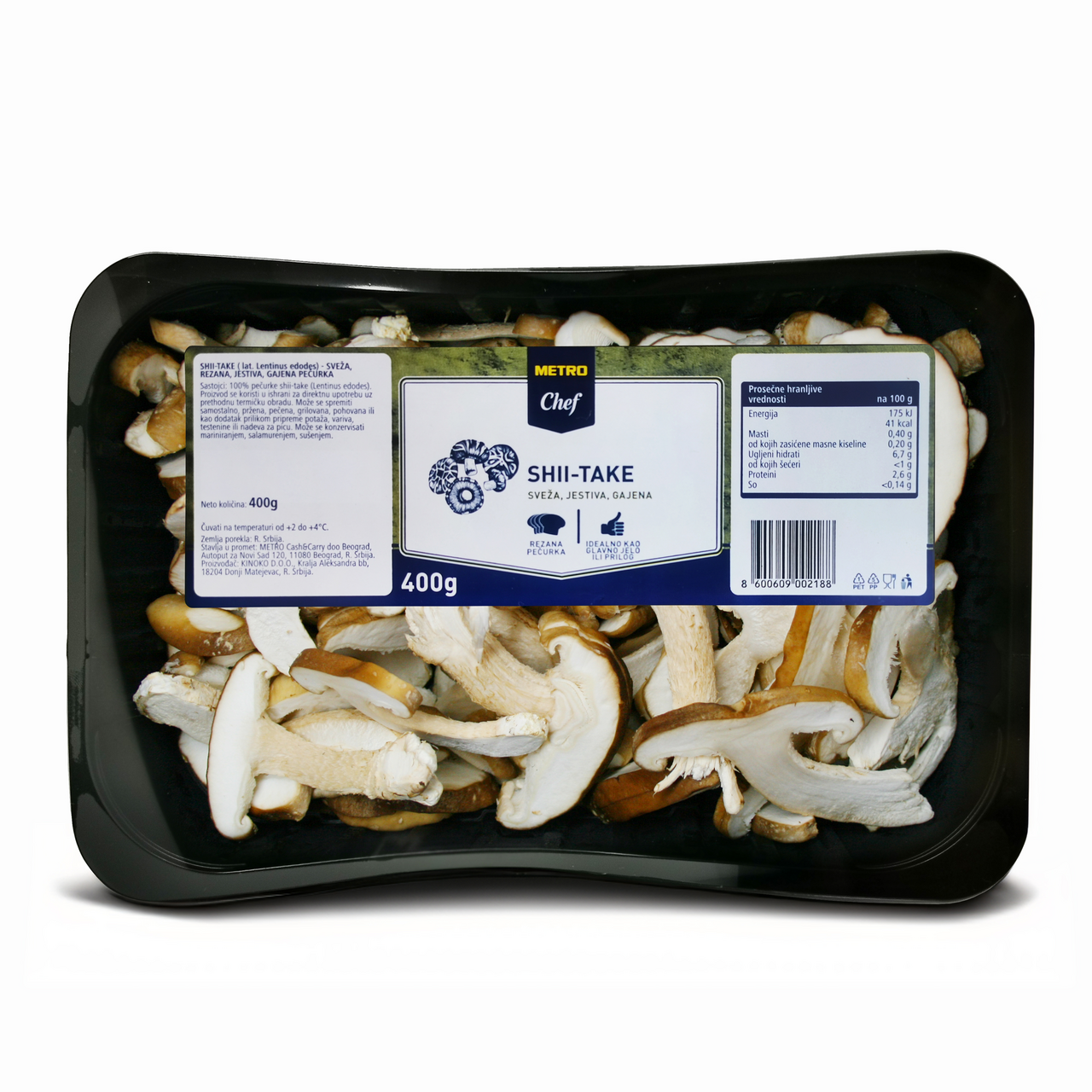 METRO Chef Pečurke šitake rezane 400 g