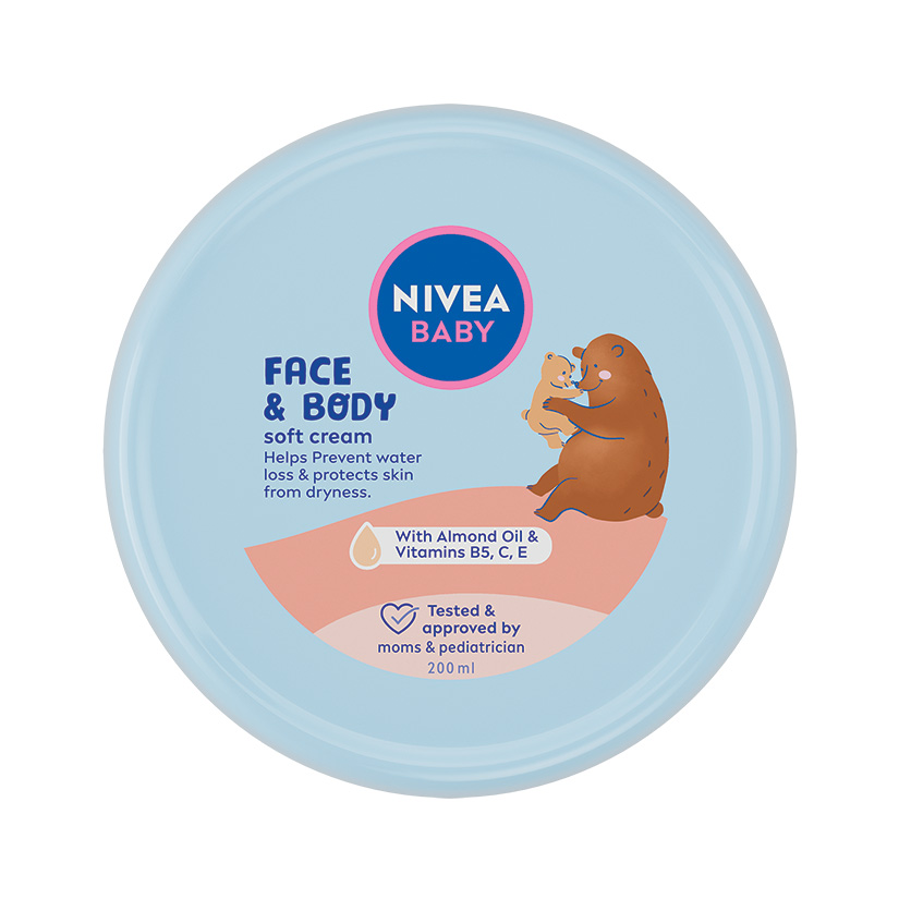 NIVEA BABY Krema za lice i telo soft 200 ml