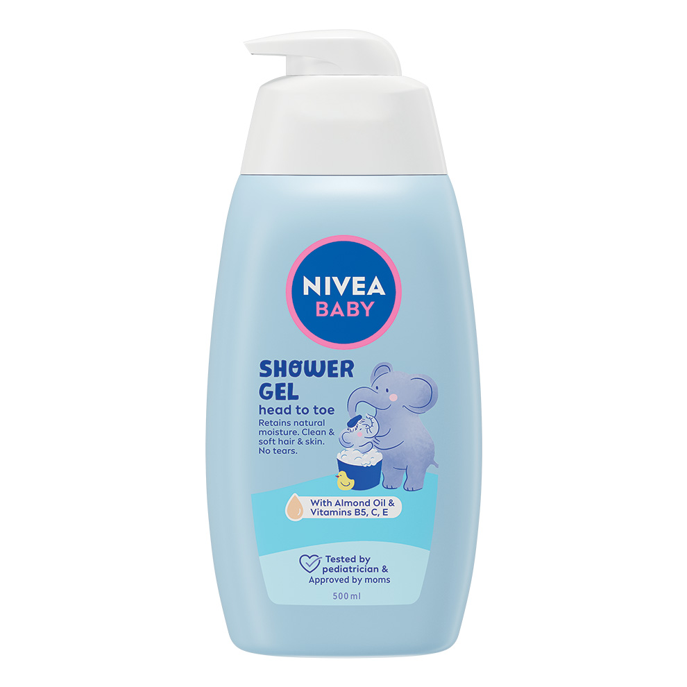 NIVEA BABY Kupka i šampon head to toe 500 ml