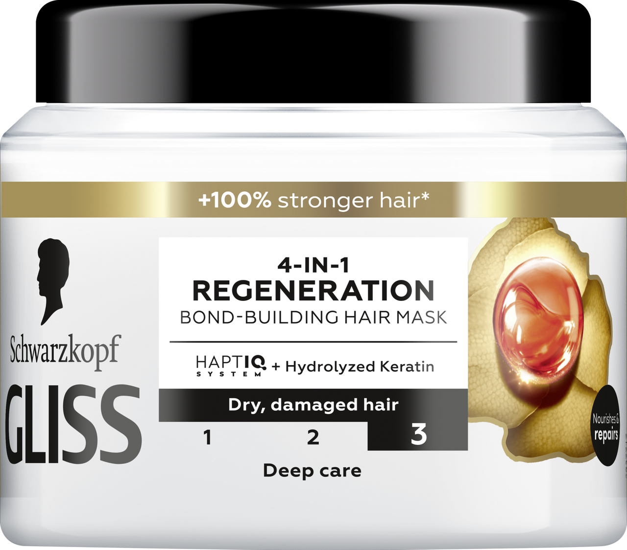 GLISS Maska za kosu 4 u 1 regeneration 400 ml