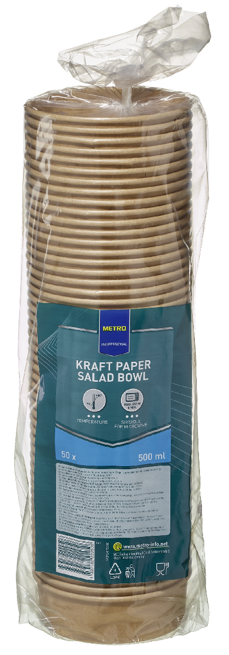 METRO PROFESSIONAL Papirna činija za salatu 500 ml, 50/1