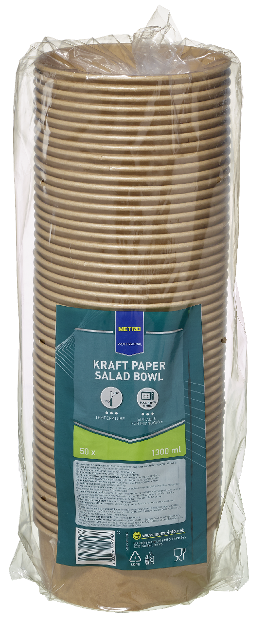 METRO PROFESSIONAL Papirna činija za salatu 1,3 l, 50/1