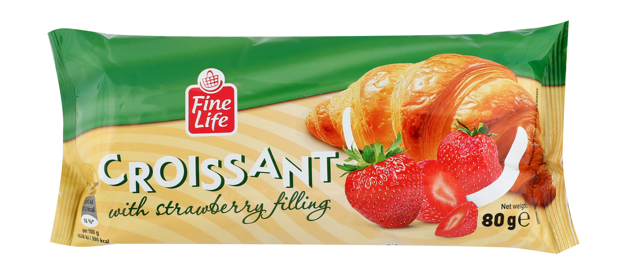 Fine Life Kroasan jagoda 80 g