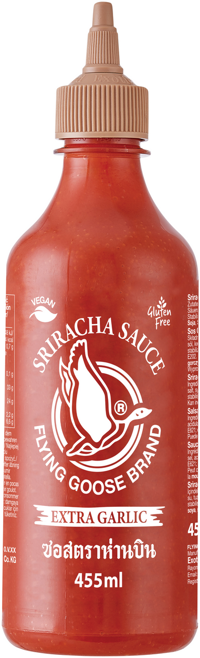 FLYING GOOSE Čili sos sriracha beli luk 455 ml