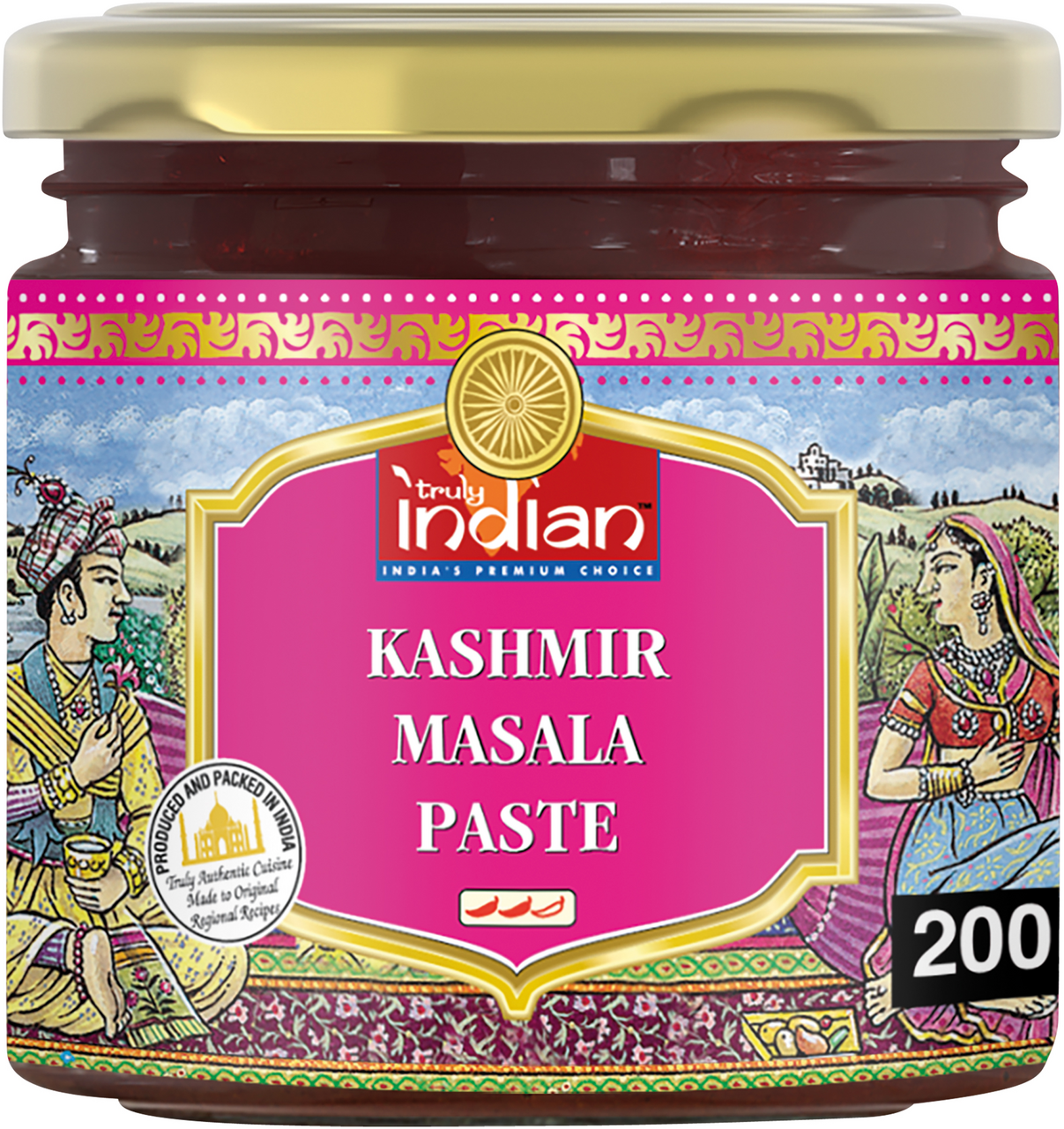 truly indian Kašmir masala pasta 200 g, tegla
