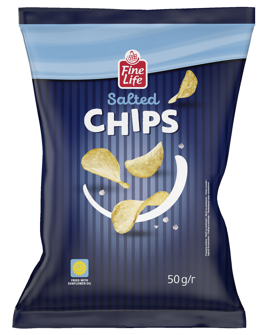 Fine Life Čips od krompira slani 50 g