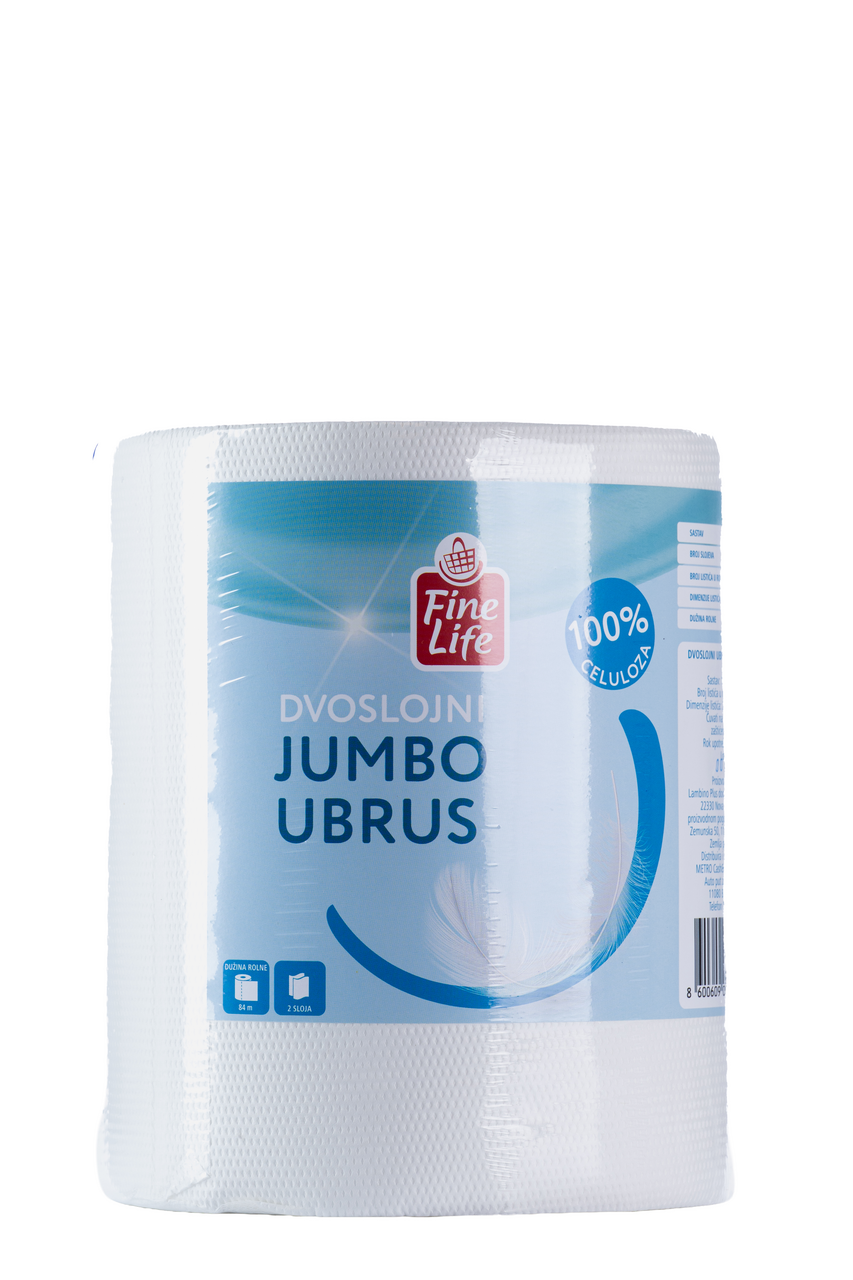 Fine Life Ubrus dvoslojni jumbo rolna