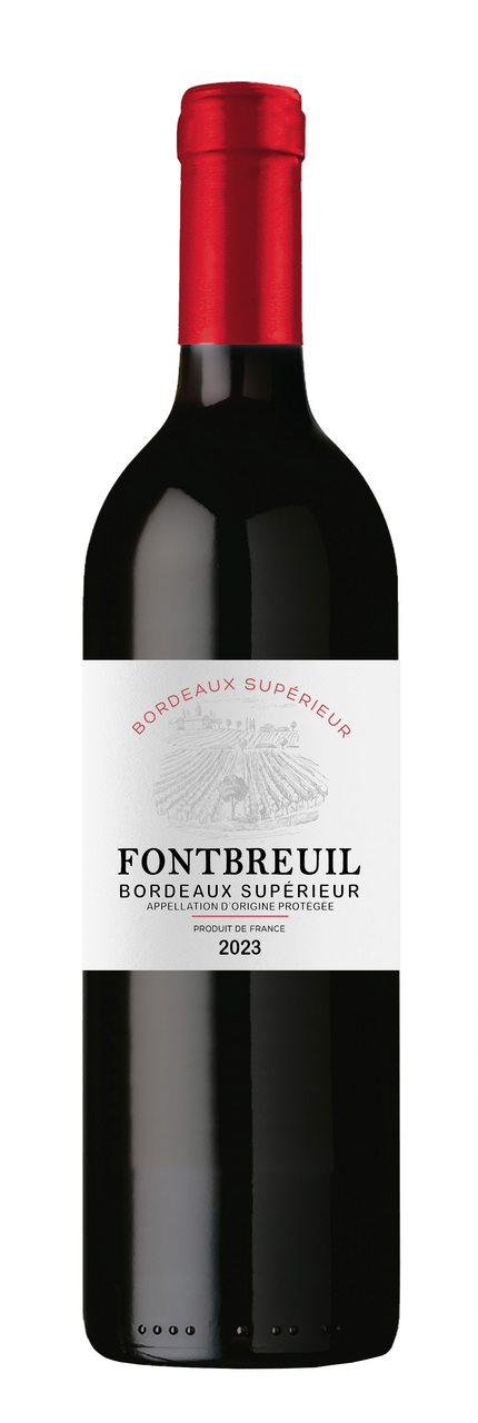 FONTBREUIL Vino bordeaux supérieur crveno 14 % vol, 750 ml
