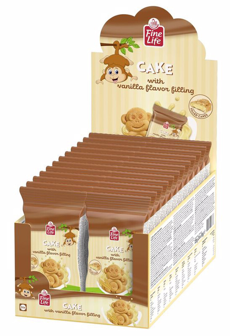Fine Life Biskvit vanila punjenje 30 g X 24 kom, 720 g displej pakovanje