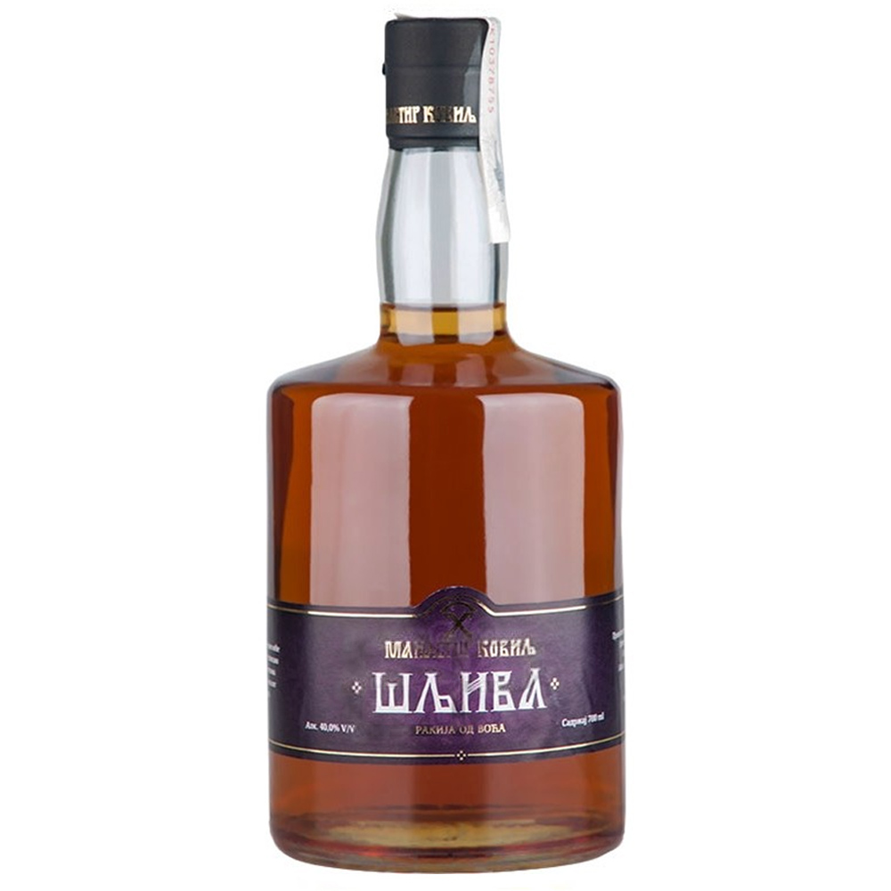 МАНАСТИР КОВИЉ Rakija od šljive 40% vol 0,7 l, staklena flaša u kutiji