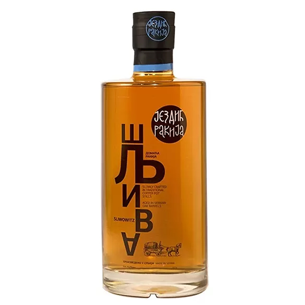 ЈЕЗДИЋ РАКИЈА Domaća rakija od šljive 40% vol 0,7 l, staklena flaša u kutiji