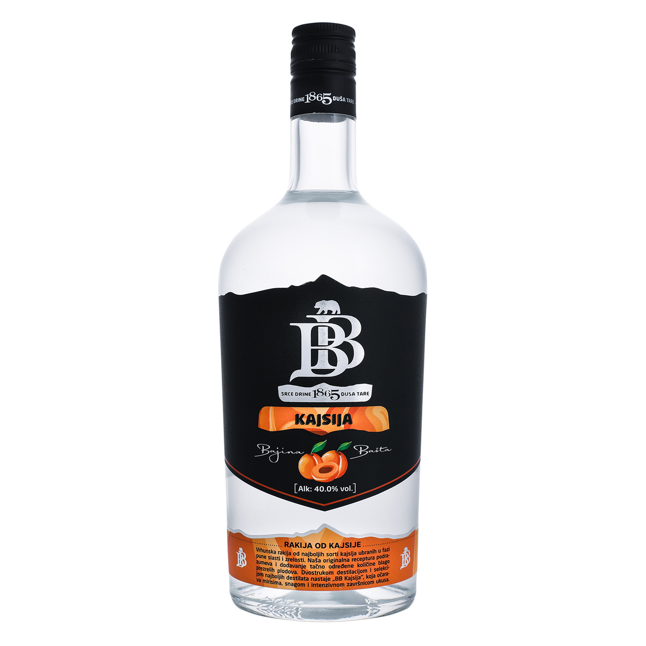 BB Rakija kajsija 40% vol 1 l