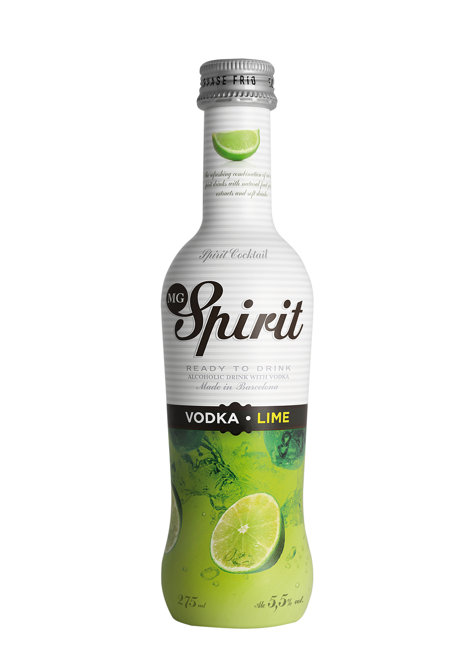 MG Spirit Koktel vodka lime 5,5% vol 0,275 l