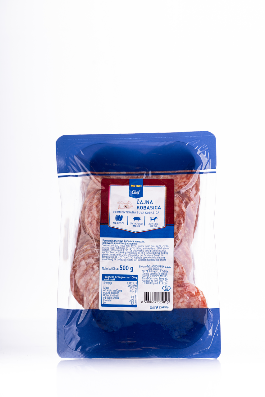 METRO Chef Čajna kobasica slajs 500 g