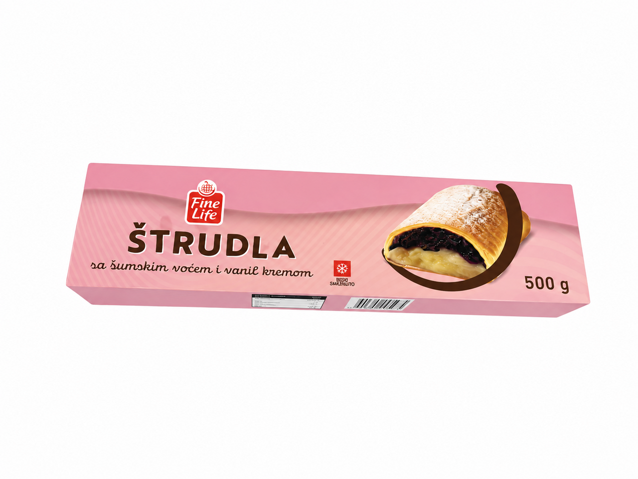 Fine Life Zamrznuta štrudla šumsko voće i vanila 500 g