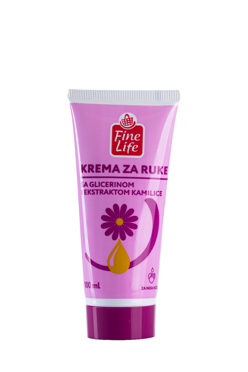 Fine Life Krema za ruke glicerin i kamilica 100 ml