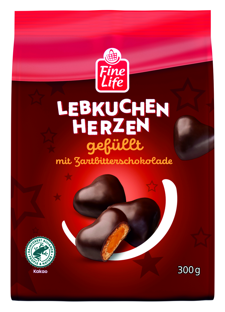 Fine Life Čokoladni medenjaci punjeni voćnim filom 300 g