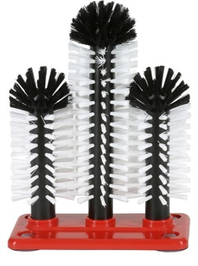METRO PROFESSIONAL Četke za čaše 18 cm X 2 kom & 25 cm X 1 kom sa postoljem, 3/1