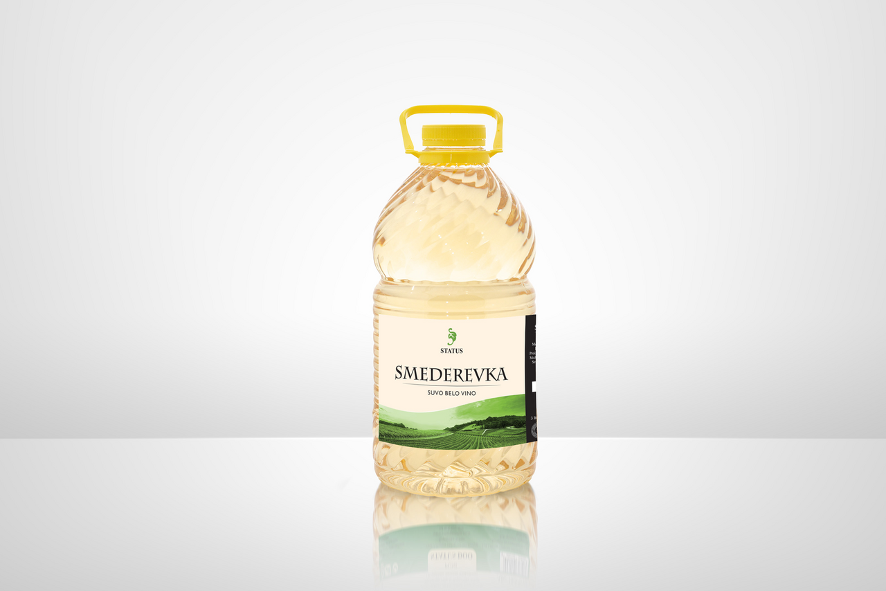 STATUS Belo vino smederevka 10,5% vol 3 l, pet ambalaža